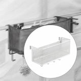 Maxbell Bedside Shelf for Bunk Bed Hanging Organizer for College Dorm Book Notebooks White and hook