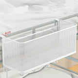 Maxbell Bedside Shelf for Bunk Bed Hanging Organizer for College Dorm Book Notebooks White and hook