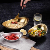 Maxbell Oval Serving Bowl Mixing Bowl Salad Bowl for Snack Restaurant Small Portions argent