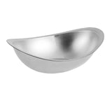 Maxbell Oval Serving Bowl Mixing Bowl Salad Bowl for Snack Restaurant Small Portions argent