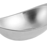 Maxbell Oval Serving Bowl Mixing Bowl Salad Bowl for Snack Restaurant Small Portions argent