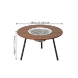 Maxbell Barbecue Grill Multifunctional Stable Cookware for Travel Backpacking Hiking wood 6 pieces