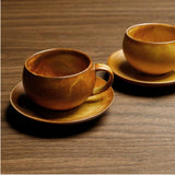 Maxbell Ceramic Coffee Cup Set Latte Art Mug with Saucer for Coffee Latte Cappuccino
