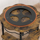 Maxbell Wood Turntable 2 Layer Rotating Bathroom Vanity Tray for Pantry Table Dining