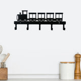 Maxbell Wall Mounted Key Holder Hook Garage Doorway Hat Multifunctional Kitchen Hook train