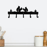 Maxbell Wall Mounted Key Holder Hook Garage Doorway Hat Multifunctional Kitchen Hook squirrel
