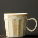 Maxbell Coffee Mug with Handle Stoneware Tea Water Hand Cup for Birthday Office Work beige