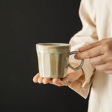 Maxbell Coffee Mug with Handle Stoneware Tea Water Hand Cup for Birthday Office Work beige