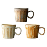 Maxbell Coffee Mug with Handle Stoneware Tea Water Hand Cup for Birthday Office Work beige