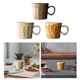 Maxbell Coffee Mug with Handle Stoneware Tea Water Hand Cup for Birthday Office Work beige