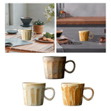 Maxbell Coffee Mug with Handle Stoneware Tea Water Hand Cup for Birthday Office Work beige