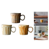 Maxbell Coffee Mug with Handle Stoneware Tea Water Hand Cup for Birthday Office Work beige