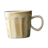 Maxbell Coffee Mug with Handle Stoneware Tea Water Hand Cup for Birthday Office Work beige