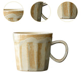 Maxbell Coffee Mug with Handle Stoneware Tea Water Hand Cup for Birthday Office Work beige