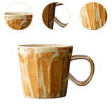 Maxbell Coffee Mug with Handle Stoneware Tea Water Hand Cup for Birthday Office Work brown