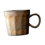Maxbell Coffee Mug with Handle Stoneware Tea Water Hand Cup for Birthday Office Work grey