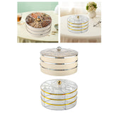 Maxbell Divided Serving Tray Snack Platter for New Year Spring Festival Entertaining white