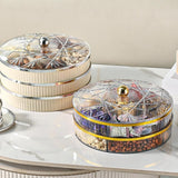 Maxbell Divided Serving Tray Snack Platter for New Year Spring Festival Entertaining white