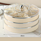 Maxbell Divided Serving Tray Snack Platter for New Year Spring Festival Entertaining white