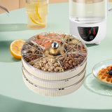 Maxbell Divided Serving Tray Snack Platter for New Year Spring Festival Entertaining white