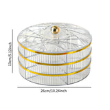 Maxbell Divided Serving Tray Snack Platter for New Year Spring Festival Entertaining clear