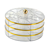 Maxbell Divided Serving Tray Snack Platter for New Year Spring Festival Entertaining clear