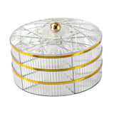 Maxbell Divided Serving Tray Snack Platter for New Year Spring Festival Entertaining clear