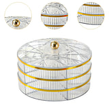 Maxbell Divided Serving Tray Snack Platter for New Year Spring Festival Entertaining clear