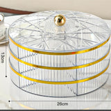 Maxbell Divided Serving Tray Snack Platter for New Year Spring Festival Entertaining clear