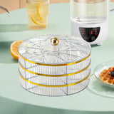 Maxbell Divided Serving Tray Snack Platter for New Year Spring Festival Entertaining clear