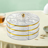 Maxbell Divided Serving Tray Snack Platter for New Year Spring Festival Entertaining clear