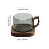 Maxbell Coffee Mug for Women Creative with Saucer 270ml Gifts for Latte Espresso