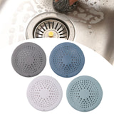 Maxbell Drain Hair Catcher Silicone Floor Drain Strainer for Bathroom Bathtub Toilet grey