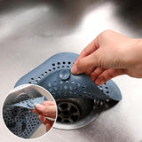 Maxbell Drain Hair Catcher Silicone Floor Drain Strainer for Bathroom Bathtub Toilet grey