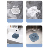 Maxbell Drain Hair Catcher Silicone Floor Drain Strainer for Bathroom Bathtub Toilet grey