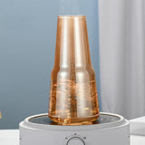 Maxbell Glass Cup Drinkware Transparent Drinking Portable Reusable Water Pitcher Set brown