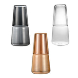 Maxbell Glass Cup Drinkware Transparent Drinking Portable Reusable Water Pitcher Set brown