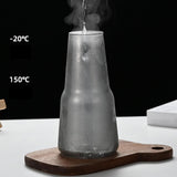 Maxbell Glass Cup Drinkware Transparent Drinking Portable Reusable Water Pitcher Set grey