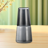 Maxbell Glass Cup Drinkware Transparent Drinking Portable Reusable Water Pitcher Set grey