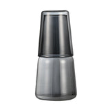 Maxbell Glass Cup Drinkware Transparent Drinking Portable Reusable Water Pitcher Set grey