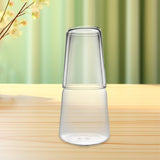 Maxbell Glass Cup Drinkware Transparent Drinking Portable Reusable Water Pitcher Set clear