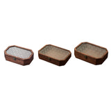 Maxbell Wooden Desktop Storage Box Reusable Display Holder for Office Pantry Cabinet S