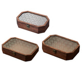 Maxbell Wooden Desktop Storage Box Reusable Display Holder for Office Pantry Cabinet S