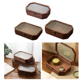 Maxbell Wooden Desktop Storage Box Reusable Display Holder for Office Pantry Cabinet S