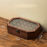 Maxbell Wooden Desktop Storage Box Reusable Display Holder for Office Pantry Cabinet S