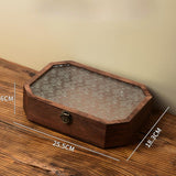 Maxbell Wooden Desktop Storage Box Reusable Display Holder for Office Pantry Cabinet M