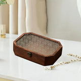 Maxbell Wooden Desktop Storage Box Reusable Display Holder for Office Pantry Cabinet M