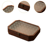 Maxbell Wooden Desktop Storage Box Reusable Display Holder for Office Pantry Cabinet L