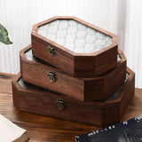Maxbell Wooden Desktop Storage Box Reusable Display Holder for Office Pantry Cabinet L