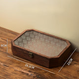 Maxbell Wooden Desktop Storage Box Reusable Display Holder for Office Pantry Cabinet L